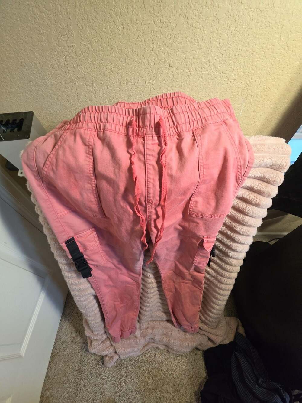 V.I.P. Women's Pink Cargo Jogger Pants
